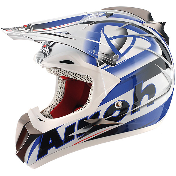 Casque Casque moto Airoh Dome Deco Clean Bleu DOCB