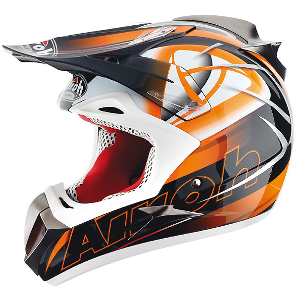 Casque Casque moto Airoh Dome Deco Clean Orange DOCO