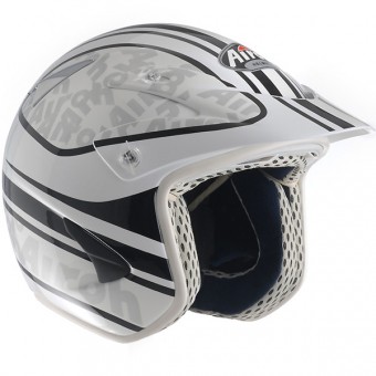 Casque Casque moto Airoh Rock carbon kevlar Words Blanc RKWB