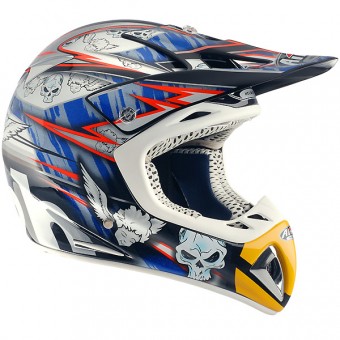 Casque Casque moto Airoh Stelt Replica Searle bleu SRSB
