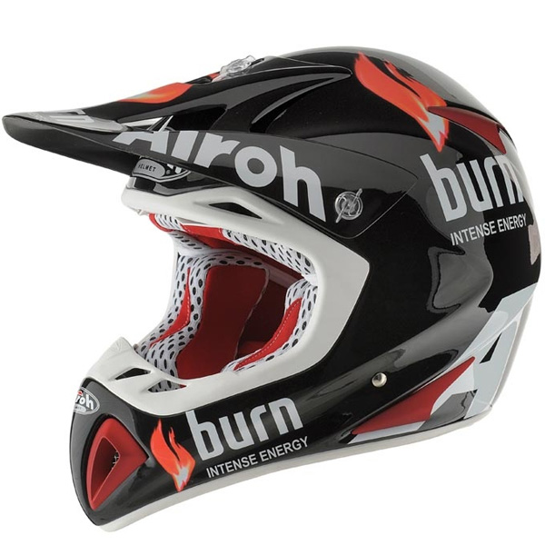 Casque Casque moto Airoh Stelt Deco Burn SDBU
