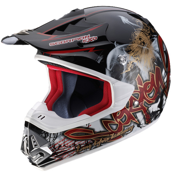 Casque Casque moto Scorpion VX-17 Air Eternity Noir Rouge