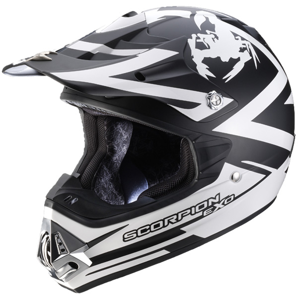Casque Casque moto Scorpion VX-17 Air Smasher Noir Blanc