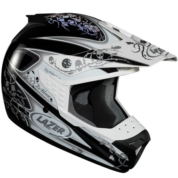 Casque Casque moto Lazer SMX In Bloom Gris