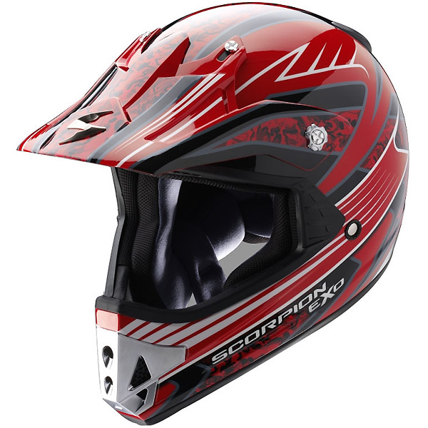 Casque Casque moto Scorpion VX-14 Stalker Rouge