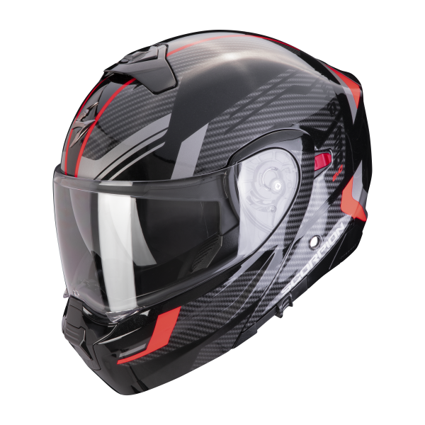 Casque Transformable Scorpion Exo 930 Evo Sikon Black Silver Red