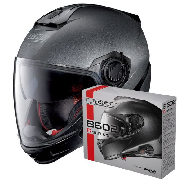 Casque Transformable Nolan N40 5 GT Special N-Com Black Graphite 9 + Kit Bluetooth B602R