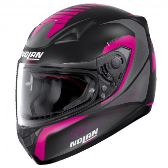 Casque Integral Nolan N60 5 Adept Flat Black Fushia 83