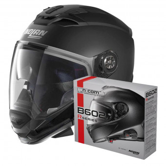 Casque Transformable Nolan N70 2 GT Classic N-Com Flat Black 10 + Kit Bluetooth B602R