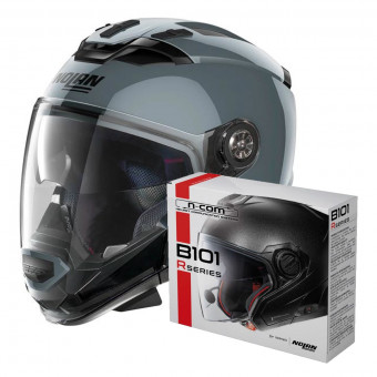 Casque Transformable Nolan N70 2 GT Classic N-Com Slate Grey 8 + Kit Bluetooth B101R