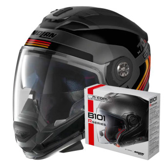Casque Transformable Nolan N70 2 GT Jetpack 63 + Kit Bluetooth B101R