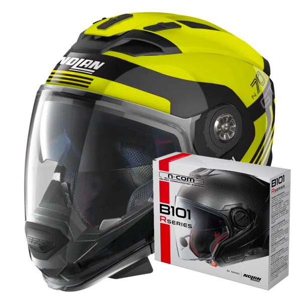 Casque Transformable Nolan N70 2 GT Jetpack 65 + Kit Bluetooth B101R