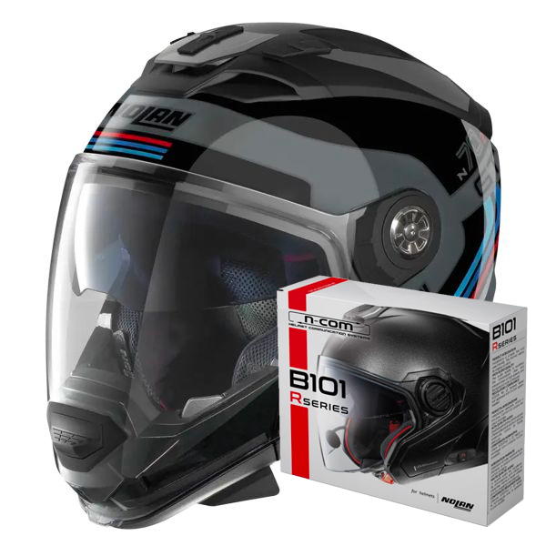 Casque Transformable Nolan N70 2 GT Jetpack 66 + Kit Bluetooth B101R
