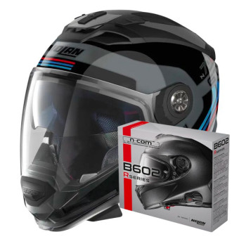 Casque Transformable Nolan N70 2 GT Jetpack 66 + Kit Bluetooth B602R