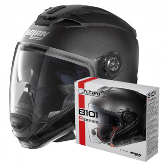 Casque Transformable Nolan N70 2 GT Special N-Com Black Graphite 9 + Kit Bluetooth B101R