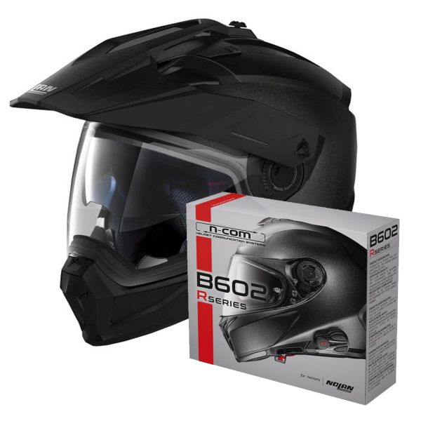 Casque Transformable Nolan N70 2 X Special N-Com Black Graphite 9 + Kit Bluetooth B602R