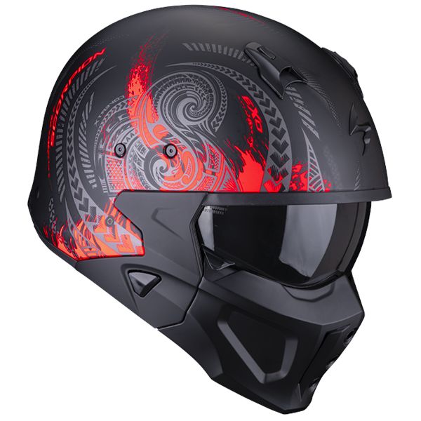 Scorpion Covert-X Tatoo Black Matt Red
