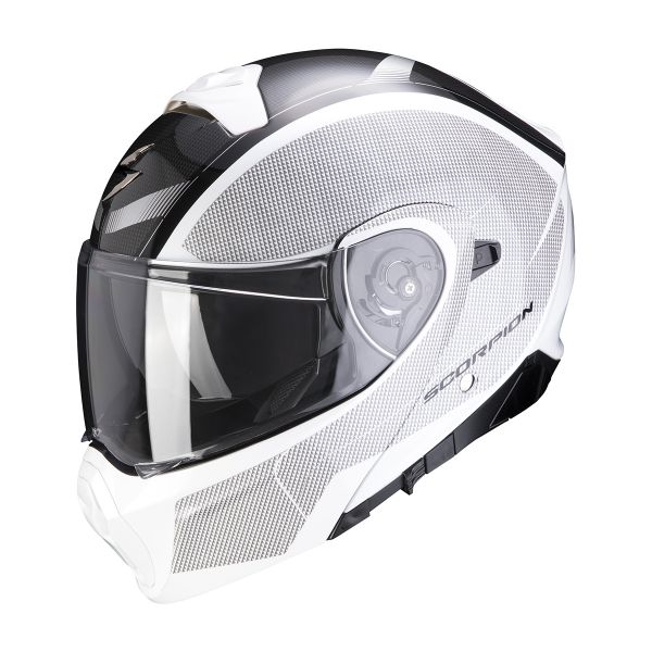 Casque Transformable Scorpion Exo 930 Cielo Pearl White Black Casque Transformable Scorpion Exo 930 Cielo Pearl White Black