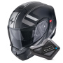 Casque Transformable Scorpion Exo 930 Evo Ardens Matt Black Silver + Kit Bluetooth BT Mini