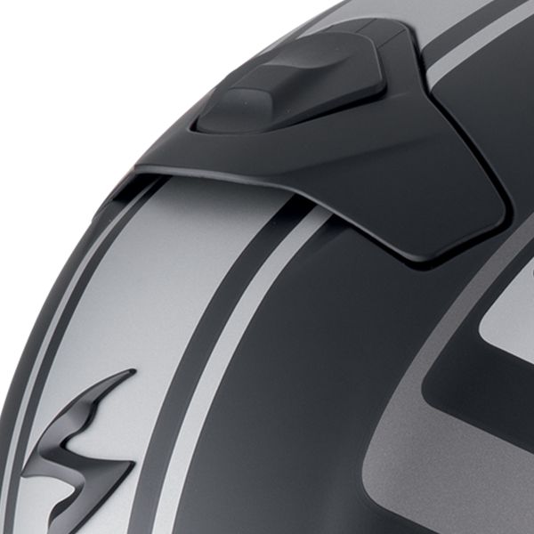 Scorpion Exo 930 Evo Ardens Matt Black Silver + Kit bluetooth 5R Lite