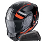 Casque Transformable Scorpion Exo 930 Evo Ardens Metal Black Red + Kit bluetooth Exo-Com Link-1