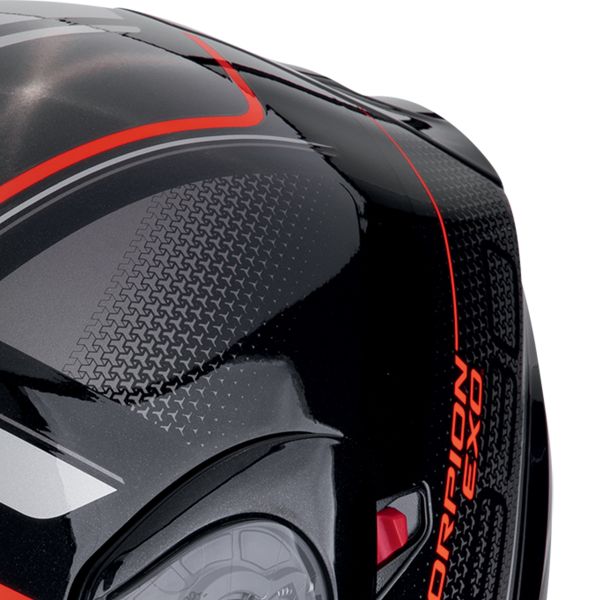 Scorpion Exo 930 Evo Ardens Metal Black Red + Kit bluetooth Exo-Com Link-1C