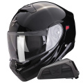 Pack Exo 930 Evo Solid Black + Kit bluetooth Exo-Com Link-1