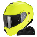 Pack Exo 930 Evo Solid Neon Yellow + Kit bluetooth Exo-Com Link-1C