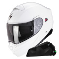 Pack Exo 930 Evo Solid White + Kit bluetooth Exo-Com Link-1C