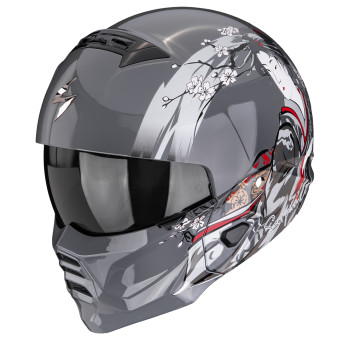 Casque Transformable Scorpion Exo Combat II Demure Silver