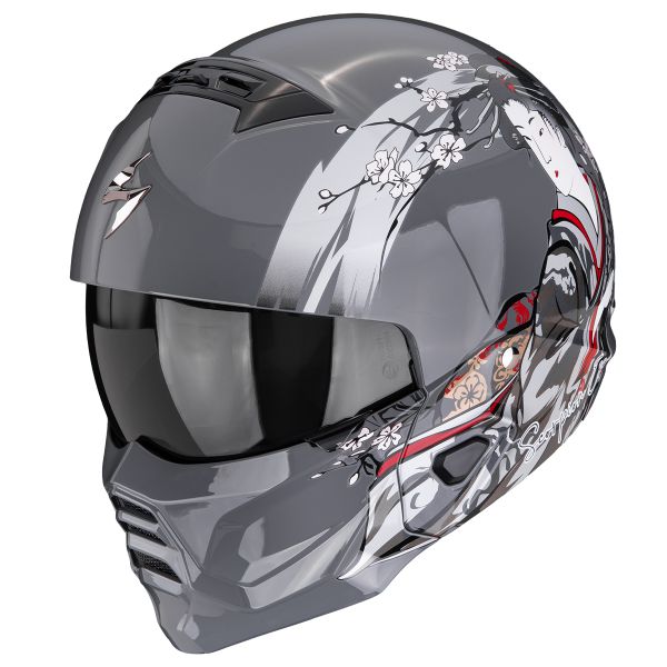 Casque Transformable Scorpion Exo Combat II Demure Silver