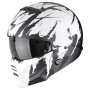 Casque Transformable Scorpion Exo Combat II Marauder Matt Black White