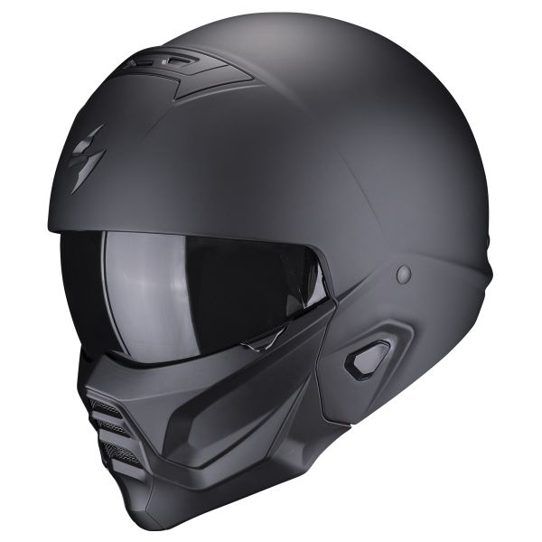 Casque Transformable Scorpion Exo Combat II Solid Matt Black Casque Transformable Scorpion Exo Combat II Solid Matt Black