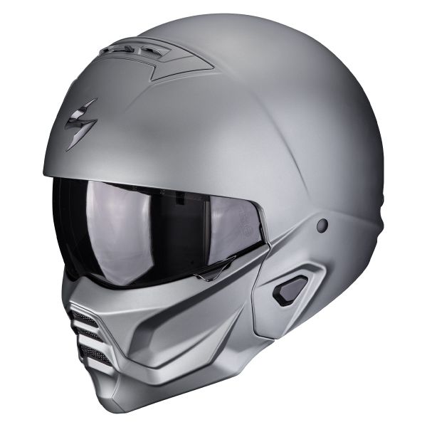 Casque Transformable Scorpion Exo Combat II Solid Matt Titan Grey