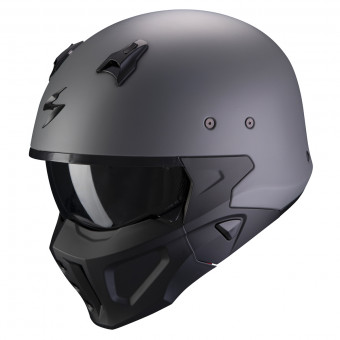 Casque Transformable Scorpion Covert-X Cement Gray Black Casque Transformable Scorpion Covert-X Cement Gray Black