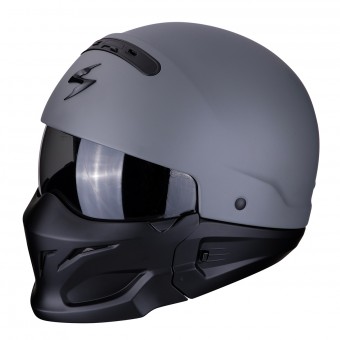 Casque Transformable Scorpion Exo Combat Gris Ciment Mat Casque Transformable Scorpion Exo Combat Gris Ciment Mat