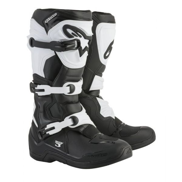 Bottes Cross Alpinestars Tech 3 Black White