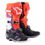 Bottes Cross Alpinestars Tech 10 Black Red Fluo Orange Fluo White