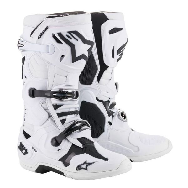 Bottes Cross Alpinestars Tech 10 Blanc Bottes Cross Alpinestars Tech 10 Blanc