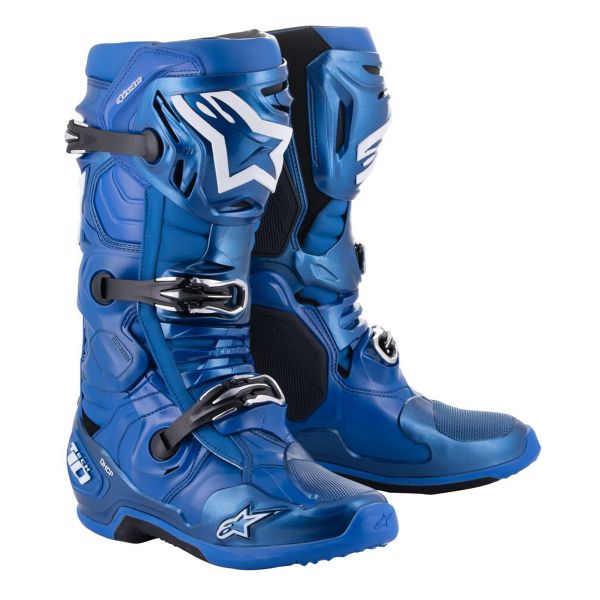 Bottes Cross Alpinestars Tech 10 Blue Black