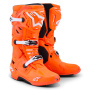 Bottes Cross Alpinestars Tech 10 Supervented Orange Fluo Black White