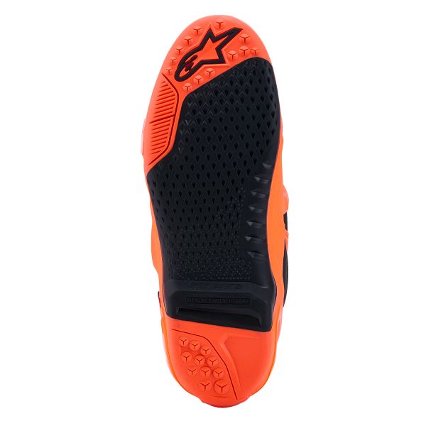Alpinestars Tech 10 Supervented Orange Fluo Black White