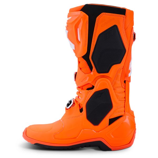 Alpinestars Tech 10 Supervented Orange Fluo Black White