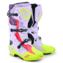 Bottes Cross Alpinestars Tech 10 Supervented Purple Yellow Fluo Diva Pink