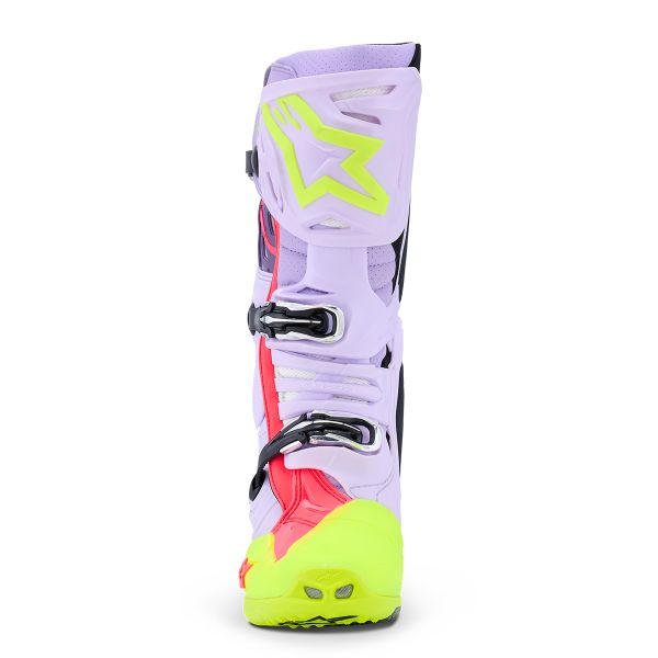 Alpinestars Tech 10 Supervented Purple Yellow Fluo Diva Pink