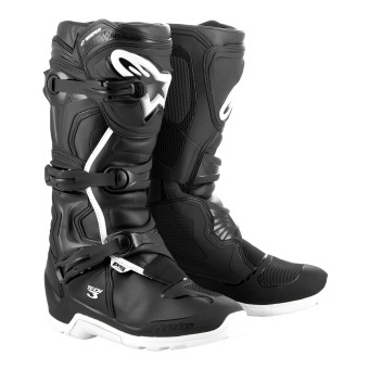 Bottes Cross Alpinestars Tech 3 Enduro Waterproof Black White Bottes Cross Alpinestars Tech 3 Enduro Waterproof Black White