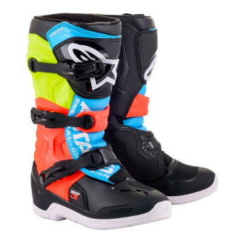 Bottes Cross Alpinestars Tech 3 S Kids Black Yellow Fluo Red Bottes Cross Alpinestars Tech 3 S Kids Black Yellow Fluo Red