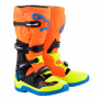 Bottes Cross Alpinestars Tech 5 Orange Fluo Enamel Blue Yellow Fluo