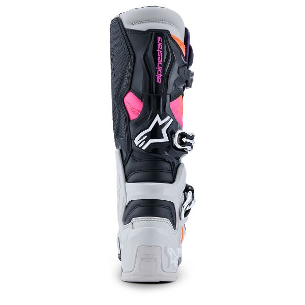 Alpinestars Tech 7 Black Lght Gry Orng FL Magenta