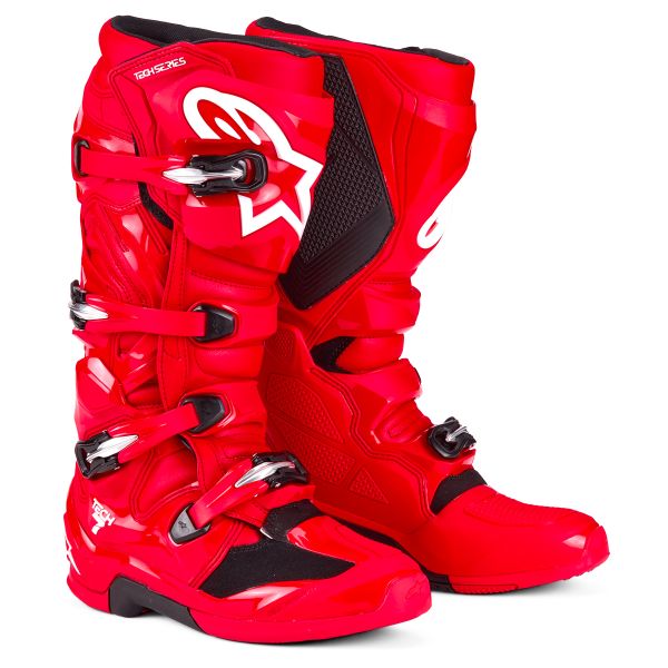 Bottes Cross Alpinestars Tech 7 Black Red Fluo Bottes Cross Alpinestars Tech 7 Black Red Fluo